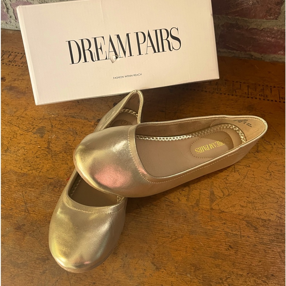 Dream Paris flats, Gold size 7